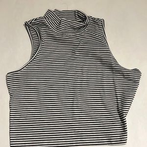 Women’s striped tank top turtleneck